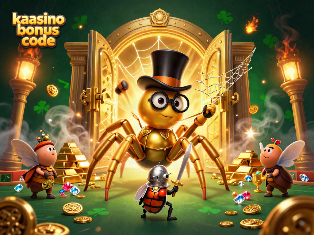 Engage with kaasino bonus code to unlock exclusive rewards in this vibrant casino illustration.